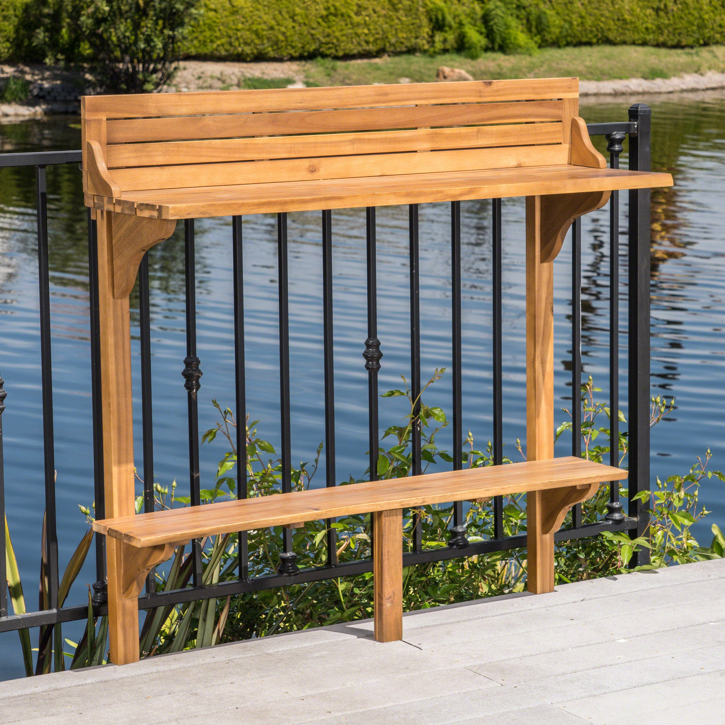 Wood BALCONY BAR TABLE - Grand Goldman Shop