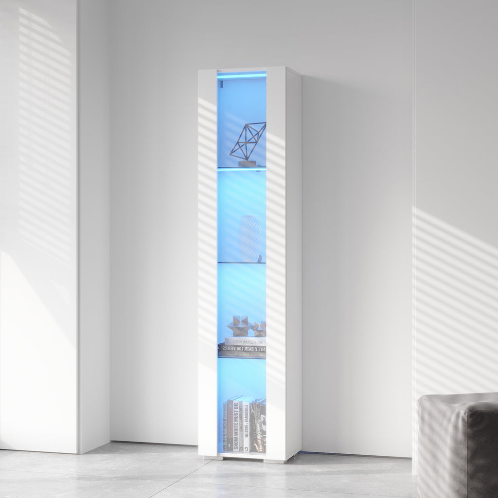Side cabinet with aluminum strip lamp, - Grand Goldman Shop