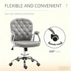 Luxury Tufted Office Chair for A Stylish Choice for Home & Office, Plush Comfort | Premium Home Decor - Grand Goldman