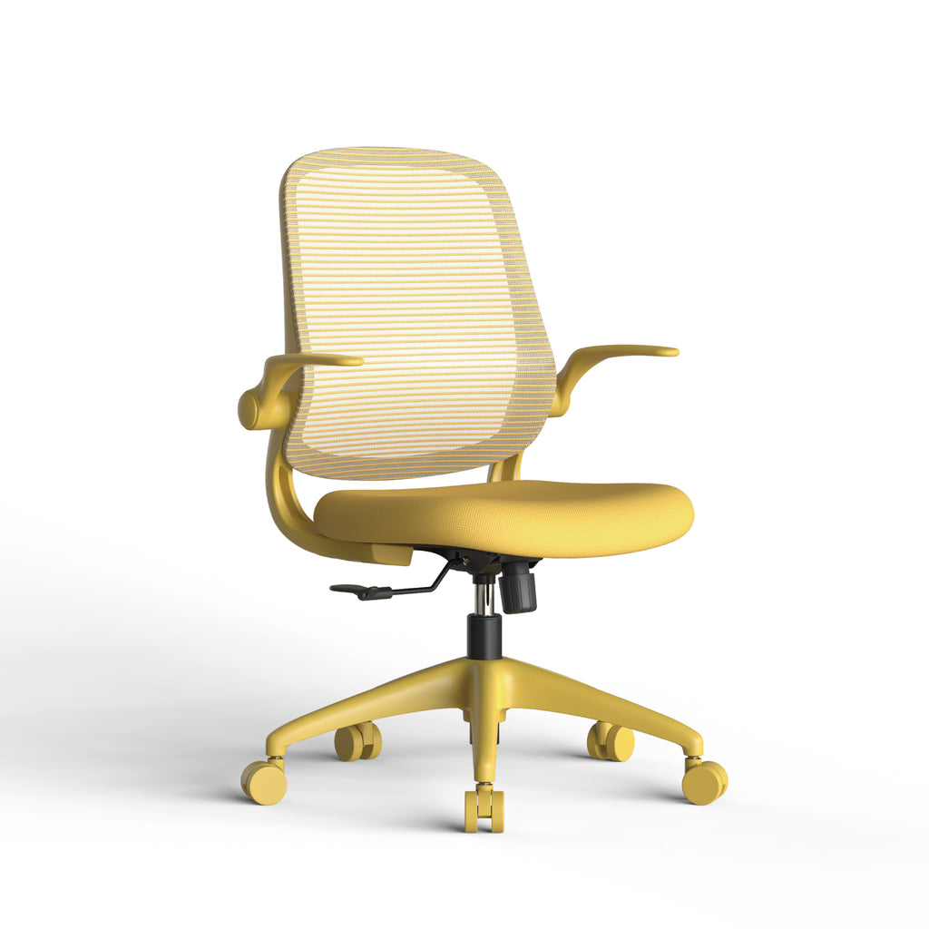Ergonomic Color Office Chair 350LBS, Home Office, Mesh Back, Integrated Molded Foam, Comfortable Sitting, Flipping Armrest, F