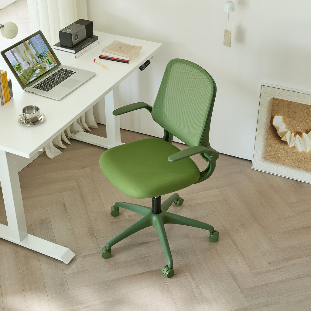 Ergonomic Color Office Chair 350LBS, Home Office, Mesh Back, Integrated Molded Foam, Comfortable Sitting, Flipping Armrest, F