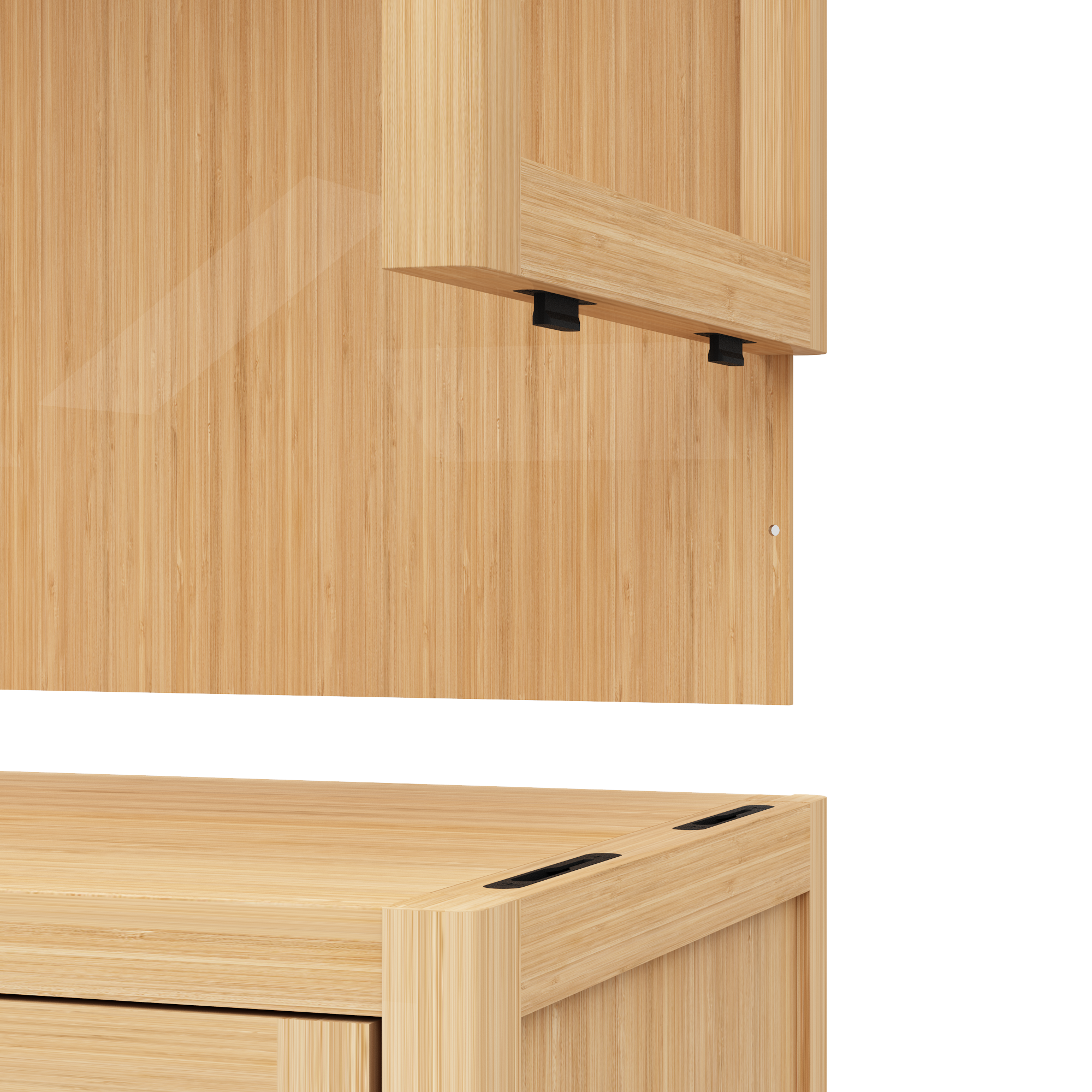 Large Capacity Bamboo Storage Cabinet Furniture for Bathroom Living Room Bathroom Bamboo Storage Cabinet With Shelves - Grand Goldman Shop