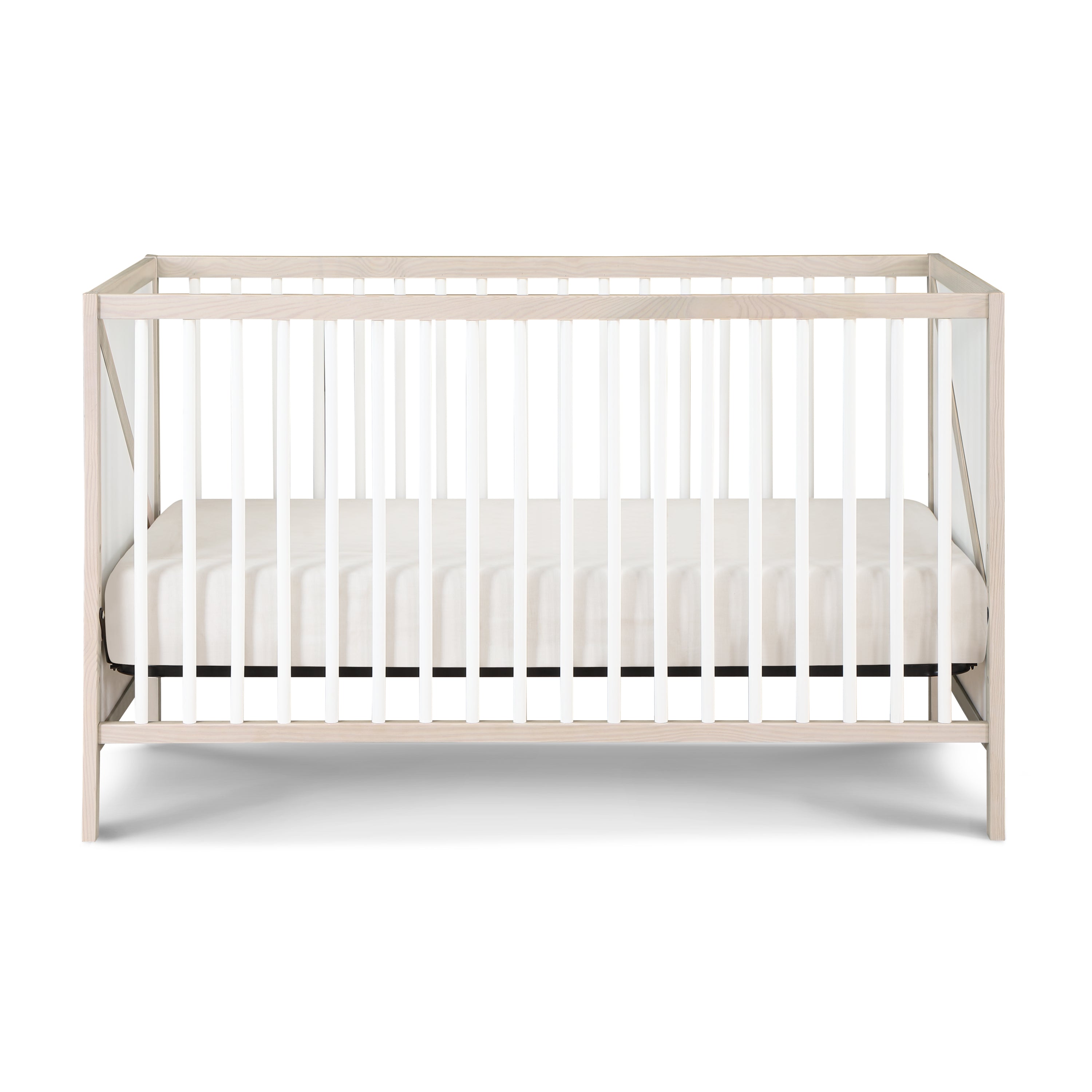 Pixie Zen 3-in-1 Crib in Washed Natural/White | Premium Home Decor - Grand Goldman