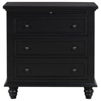 U_STYLE 27.6'' Painted Nightstand with pull-out tray, Fashion Bedside Cabinet with 3 Drawers, Minimalist Sofa Side Table with rubber legs and Metal handle for Bedroom Sofa Couch Office - Grand Goldman Shop