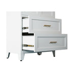 71' Tall Metal Wardrobe Cabinet with 2 Drawers and Hanging Rod, 2 Doors Wardrobe Closet with Shelf for Bedroom, Office, Laundry Room,Entryway ,Foyer,Guesthouse (White) - Grand Goldman Shop