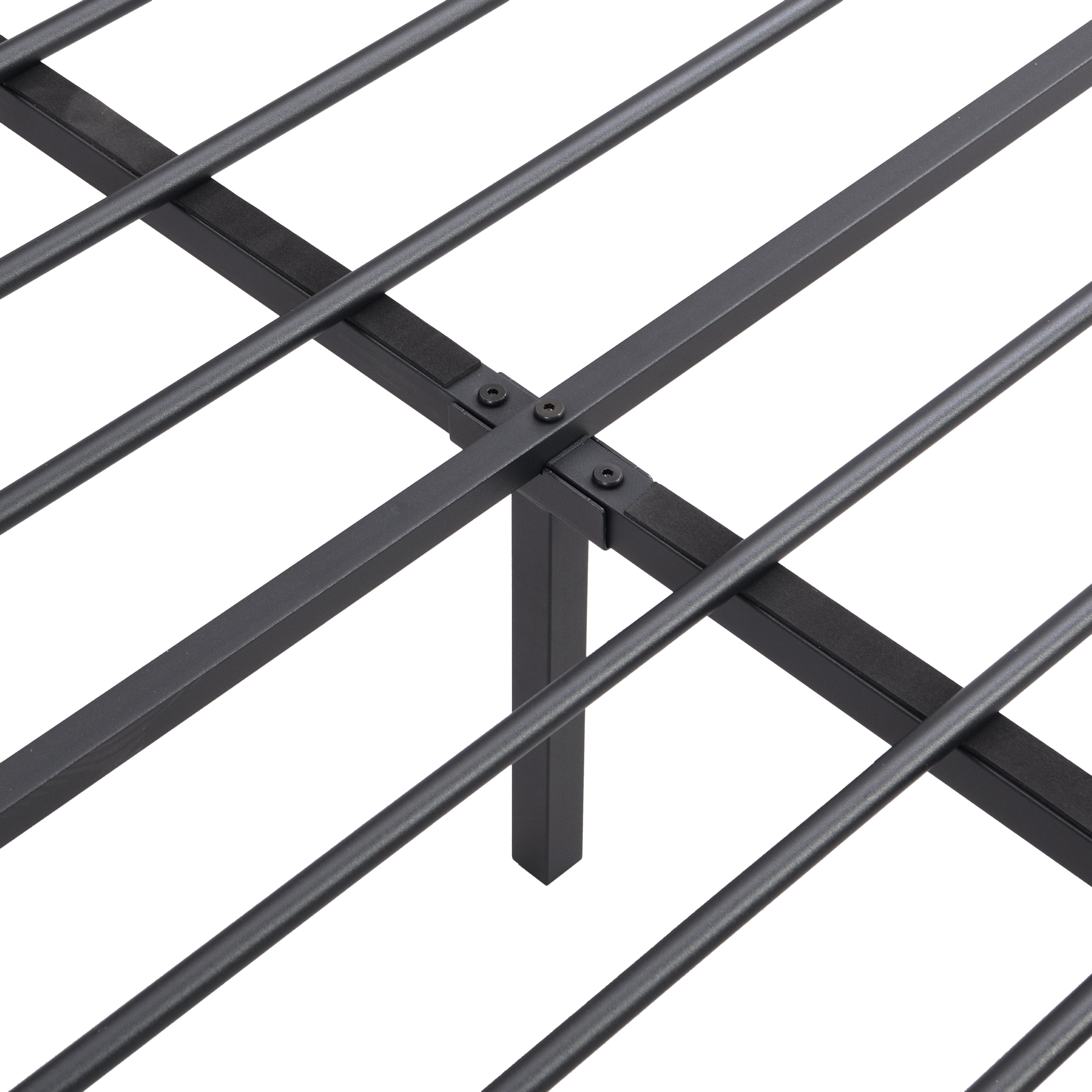 Full Bed Frame with  Storage Headboard, Charging Station and LED Lights, Upholstered Platform Bed with Heavy Metal Slats, No Box Spring Needed, Noise Free, Easy Assembly, Dark Gray - Grand Goldman Shop