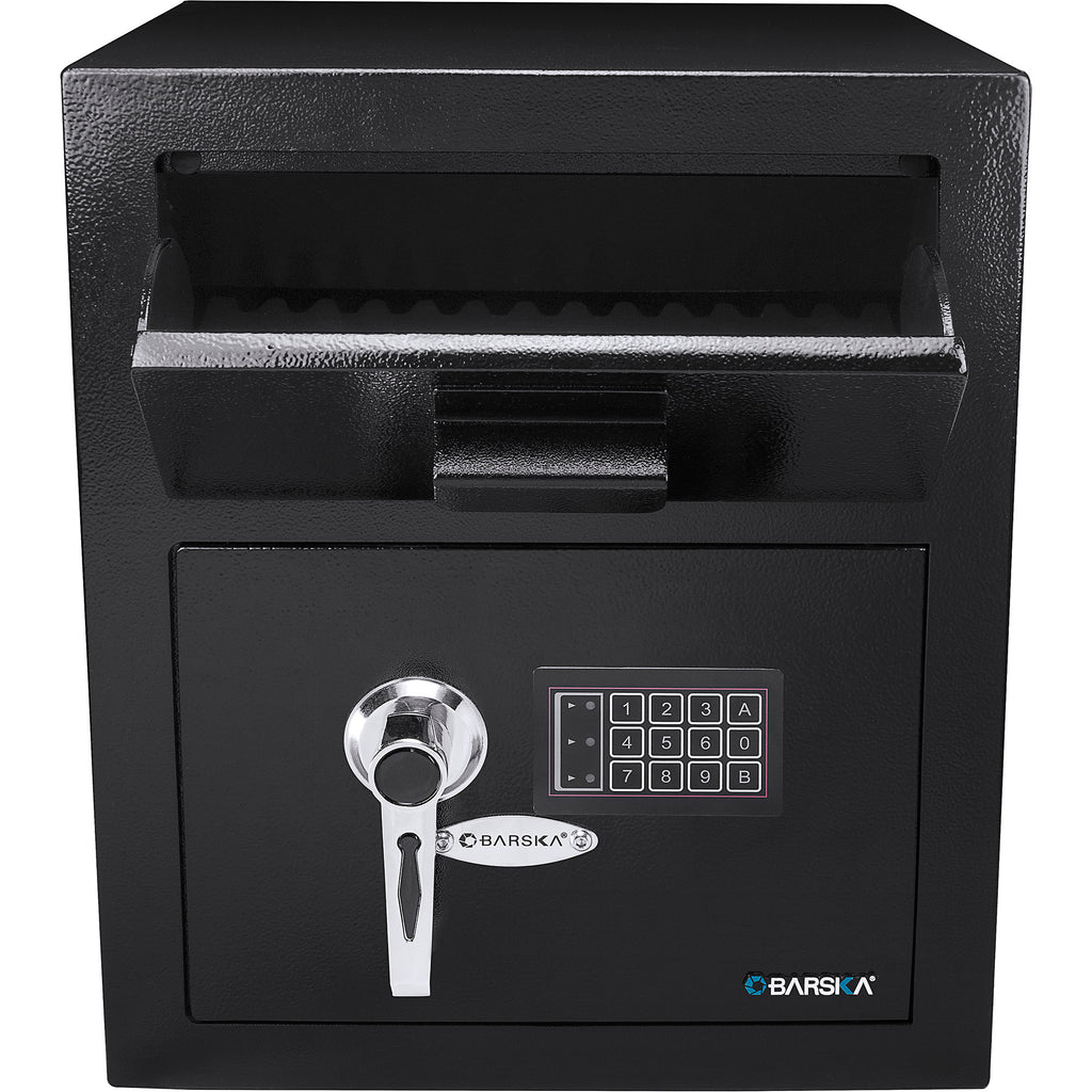 Digital Keypad Depository Safe Steel Construction Black 1.1 Cu Ft - Grand Goldman