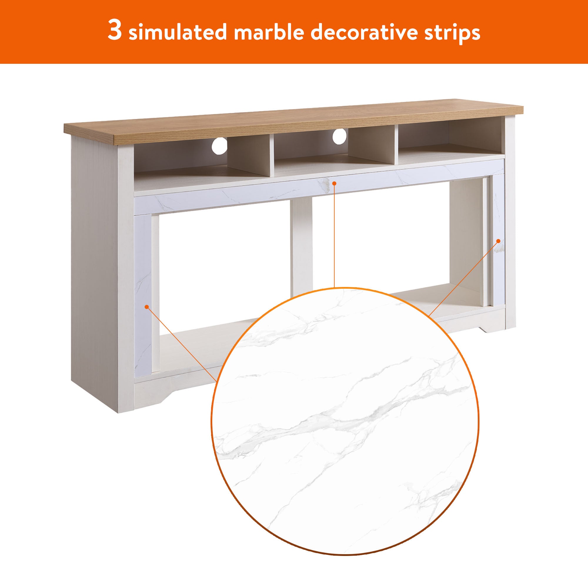 60 inch Fireplace TV Stand for TVs up to 70',with 50'smart Electric Fireplace,white - Grand Goldman Shop