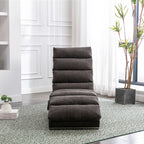 Ergonomic Linen Massage Chaise Lounge with Remote Control, Dark Gray, Electric Massage Lounger with 5 Modes - Grand Goldman Shop