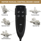 Dual Motor Heat Massage Infinite Position Up to 350 LBS Electric Power Lift Recliners with Power-Remote, Medium-firm and Heavy Duty, Beige - Grand Goldman Shop