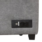 Modern Sleeper Sofa Bed with Storage Ottoman, Gray Linen, 84.75' L Shape Couch for Living Room or Apartment - Grand Goldman Shop