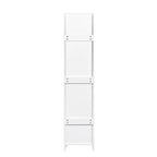 Stackable Wall Mounted Storage Cabinet, 15.75' D x 15.75' W x 70.87' H, White - Grand Goldman Shop