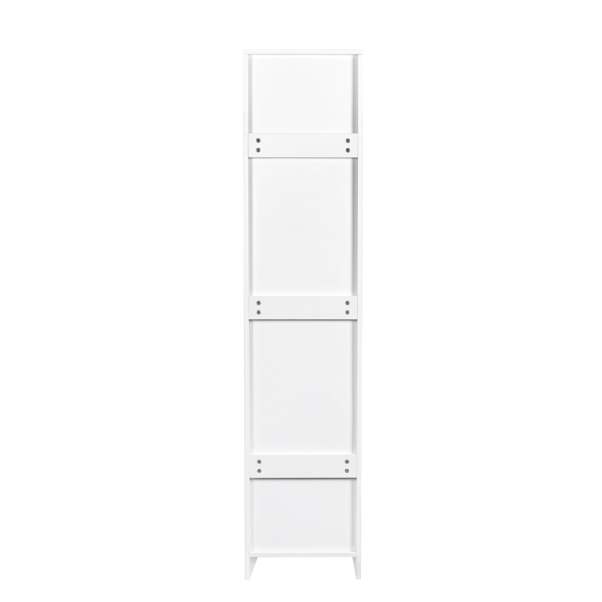 Stackable Wall Mounted Storage Cabinet, 15.75' D x 15.75' W x 70.87' H, White - Grand Goldman Shop