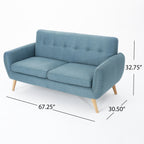 67.25' Button Tufted Loveseat - Grand Goldman Shop