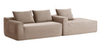 96.9' Cloud Sectional Couch with L-Shape Chaise,Modern Modular Sofa with Deep Seat, Upholstered Couches for Living Room Bedroom,No Assembly Required, (Corduroy Fabric),Camel,Right - Grand Goldman Shop