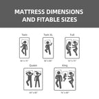 10 Inch Queen Size Mattress - Breathable & Sterilizing, High Rebound Foam for Cloud-Like Comfort, Eco-Friendly Material with Stylish Design, Ideal for Bedroom Sleep Upgrade Made in Japan - Grand Goldman Shop