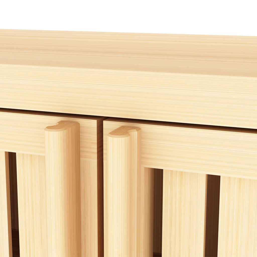 Large Capacity Bamboo Storage Cabinet Furniture for Bathroom Living Room Bathroom Bamboo Storage Cabinet With Shelves - Grand Goldman Shop