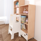 Kids Standing Tower, Child Kitchen Step Stool Toddler Wood Stepping Stool - Children's Montessori Stool - Adjustable Height, 
