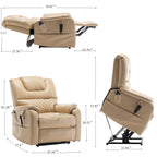 Lounge chair lift chair relax sofa chair sitting room furniture sitting room power supply elderly electric lounge chair (180 degree lying flat) - Grand Goldman Shop