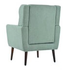 Modern Accent Chair,Teddy Fabric Living Room Chairs Comfy Reading Chair,Mid Century Accent Chair, Lounge Arm Chairs Armchair for Living Room Bedroom (Light Green) - Grand Goldman Shop