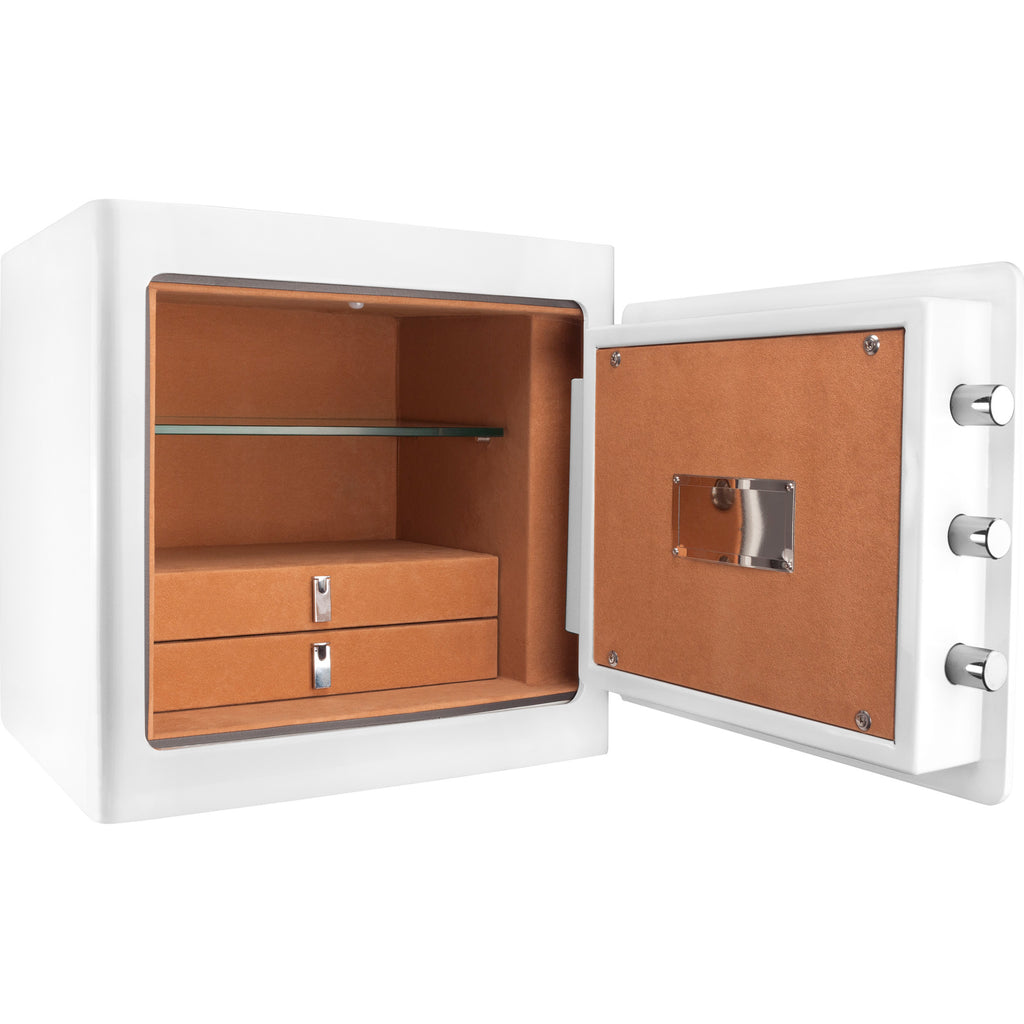 Stylish 1.01 CUBIC FT WHITE JEWELRY SAFE - Available at Grand Goldman