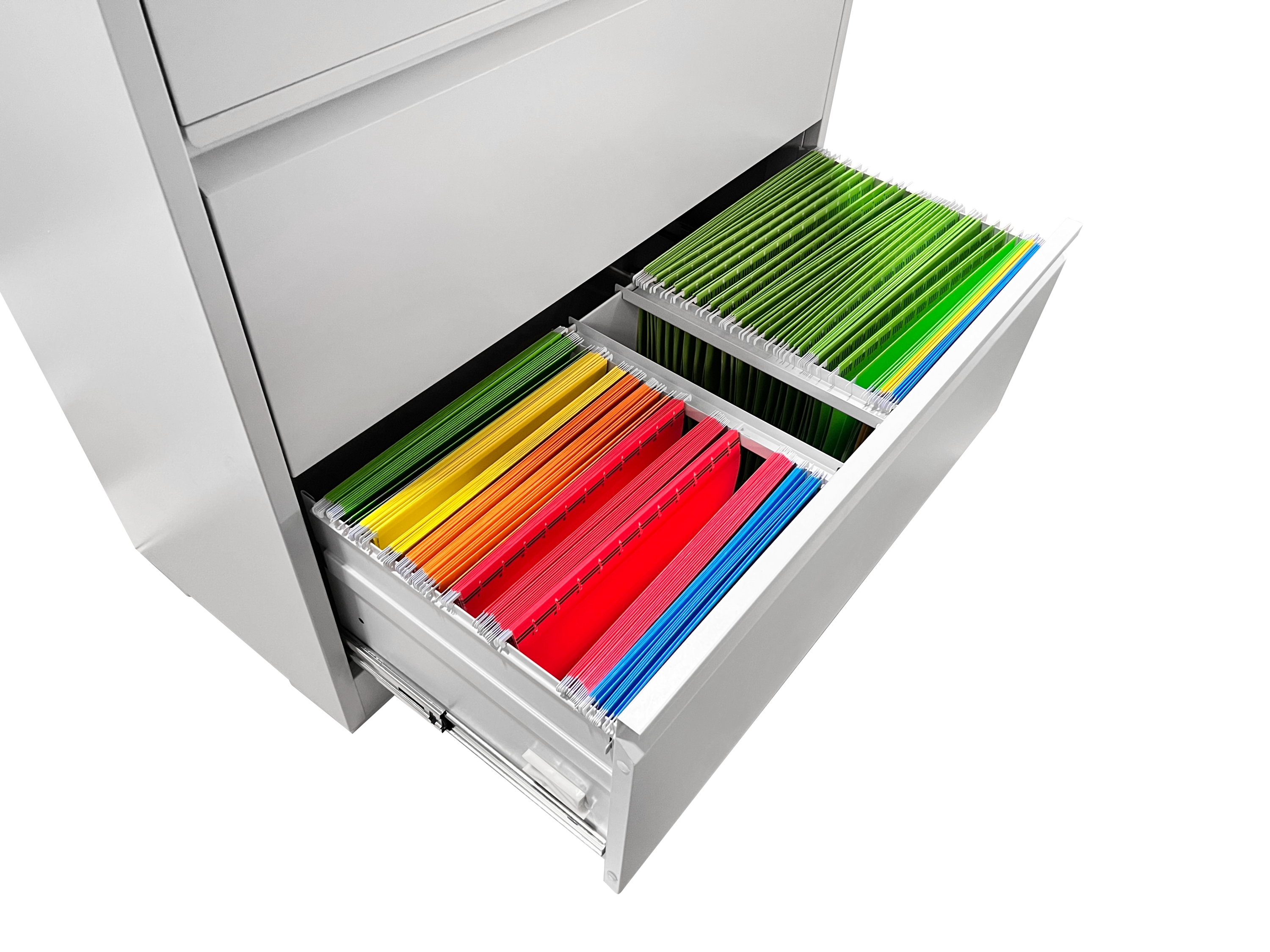 5 Drawer Metal Lateral File Cabinet , White Filing Cabinet with Lock, Lockable File Cabinet for Home Office, Locking Metal Fi