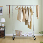 Clothes Rack Heavy Duty Clothing Rack 600LBS Rolling Clothes Racks for Hanging Clothes,  Commercial Garment Rack Heavy Duty Clothes Rack Collapsible ＆ Portable Clothing Rack with Wheels - Grand Goldman Shop