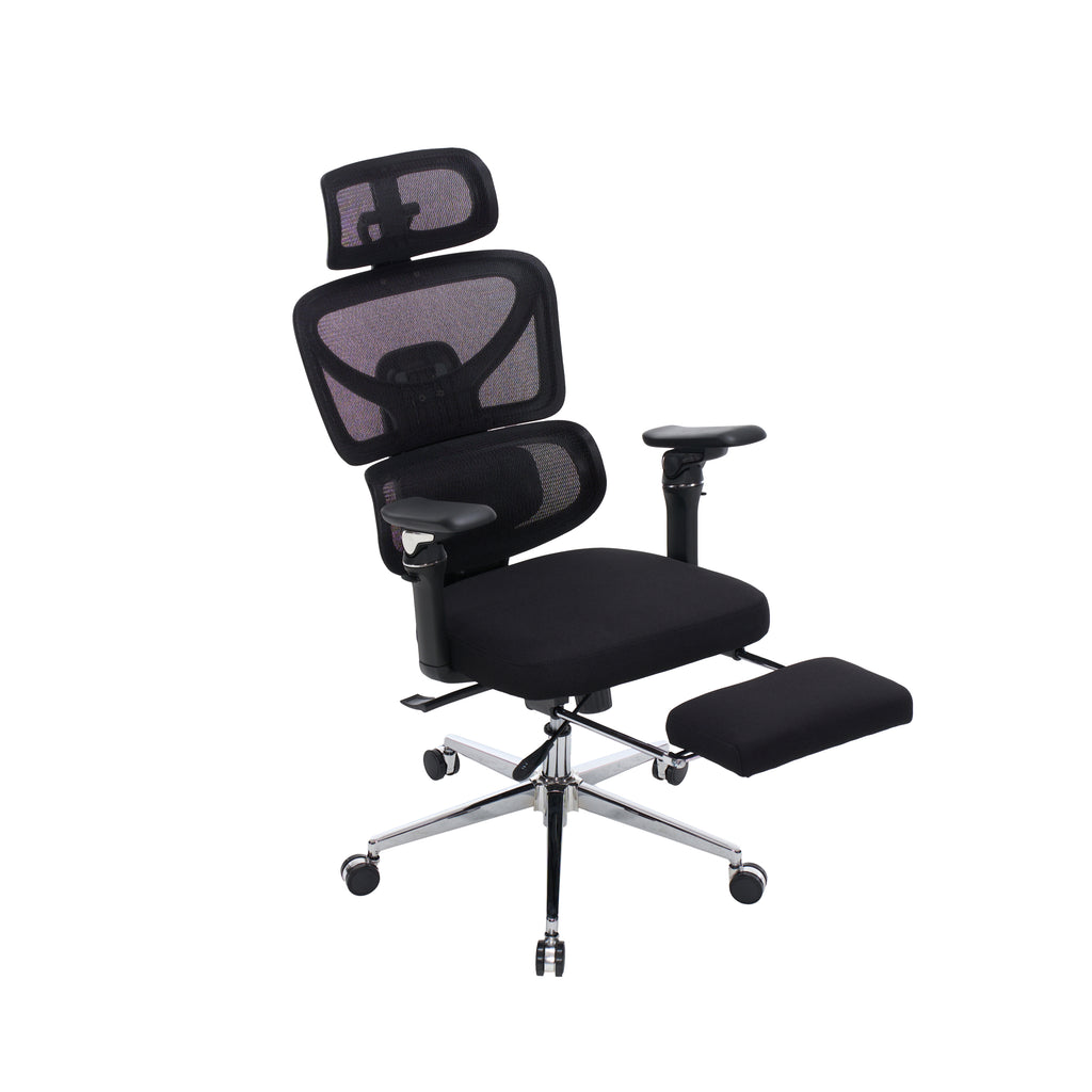Ergonomic Home Office Desk Chair with Massage Lumbar Support,4D Headrest & 5D Armrests, Adjustable Back High and Seat Depth(B