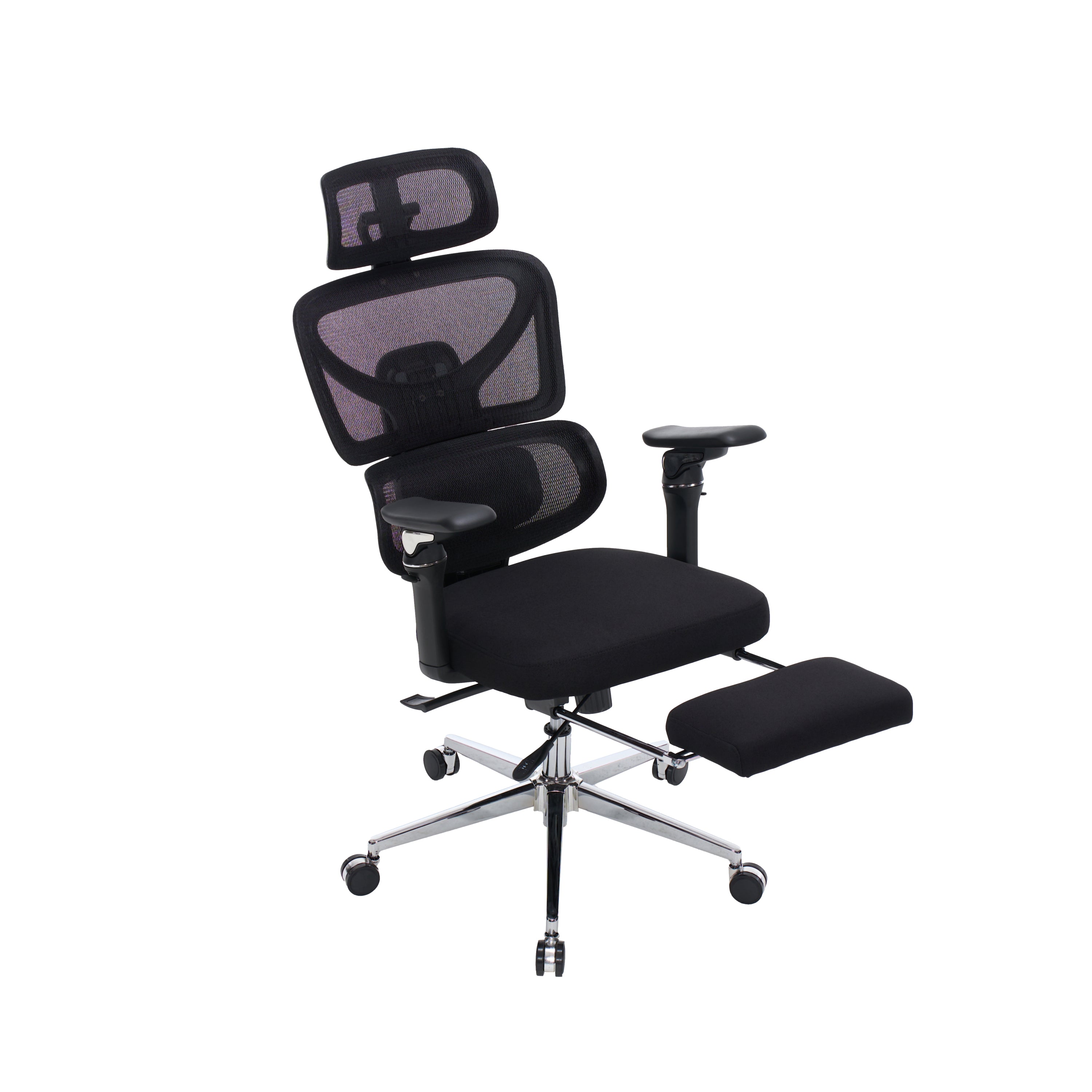 Ergonomic Home Office Desk Chair with Massage Lumbar Support,4D Headrest & 5D Armrests, Adjustable Back High and Seat Depth(B