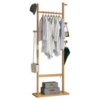 Solid wood hanger set 23.6*11*71 inches. This product is made of eco-friendly material, easy to assemble, elegant and stylish. It can be placed in the bedroom/entrance/living room (inatural ) - Grand Goldman Shop