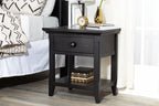 Overland Nightstand Forever Black - Grand Goldman