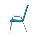 8 Piece Patio Chairs, Outdoor Camping Chairs with Breathable Textilene Fabric, Set of 2 Garden Chairs with Armrest High Backr