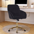 TY Adjustable Office Chair, Ergonomic Swivel Chair, Black Velvet, Comfortable for Long Sitting | Premium Home Decor - Grand G