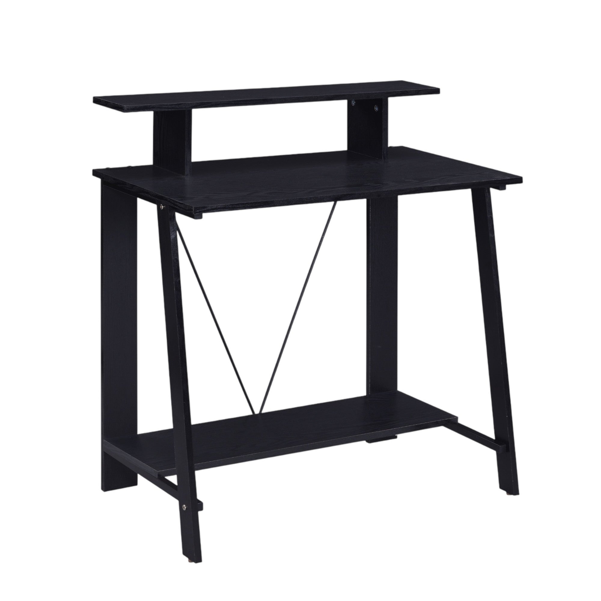 Nypho Black Finish Writing Desk - Grand Goldman