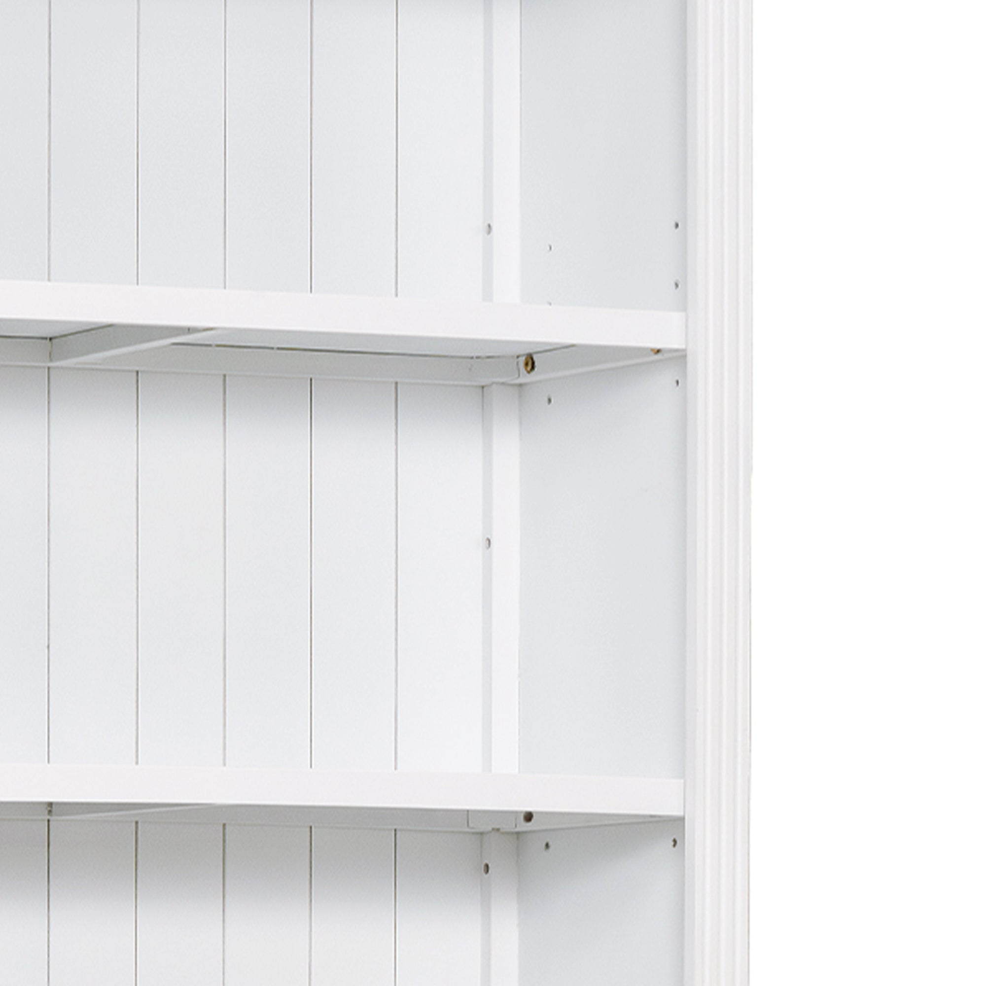83.4' Tall Wood Bookcase with light strip,5-Tier Decor Bookshelves with Adjustable Shelves,Storage Organizer for CDs/Books,Free Standing Storage Shelves for Living Room,Home Office,White - Grand Goldman Shop