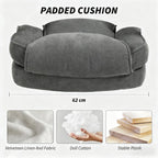 Office Chair with Plush Padding & Smooth Swivel for All-Day Work & Relaxation - Grand Goldman