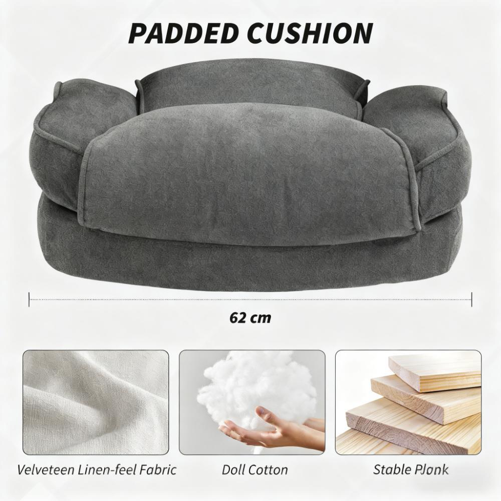 Office Chair with Plush Padding & Smooth Swivel for All-Day Work & Relaxation - Grand Goldman