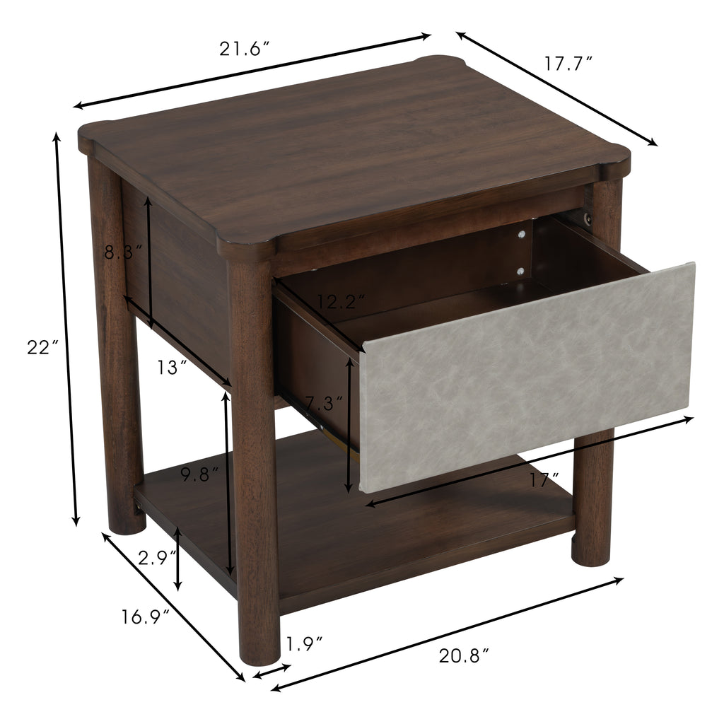 Modern King Bed Frame Set with 2 Nightstands, Light Gray Wood Platform Bed with Headboard and Matching Bedside Tables for Bedroom - Grand Goldman Shop