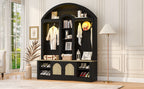 Multi-functional wardrobe/entrance wardrobe, equipped with shoe racks, clothes hangers and hooks. Wardrobe - A wardrobe is made of sturdy medium-density fiberboard with modern design and practical sto - Grand Goldman Shop