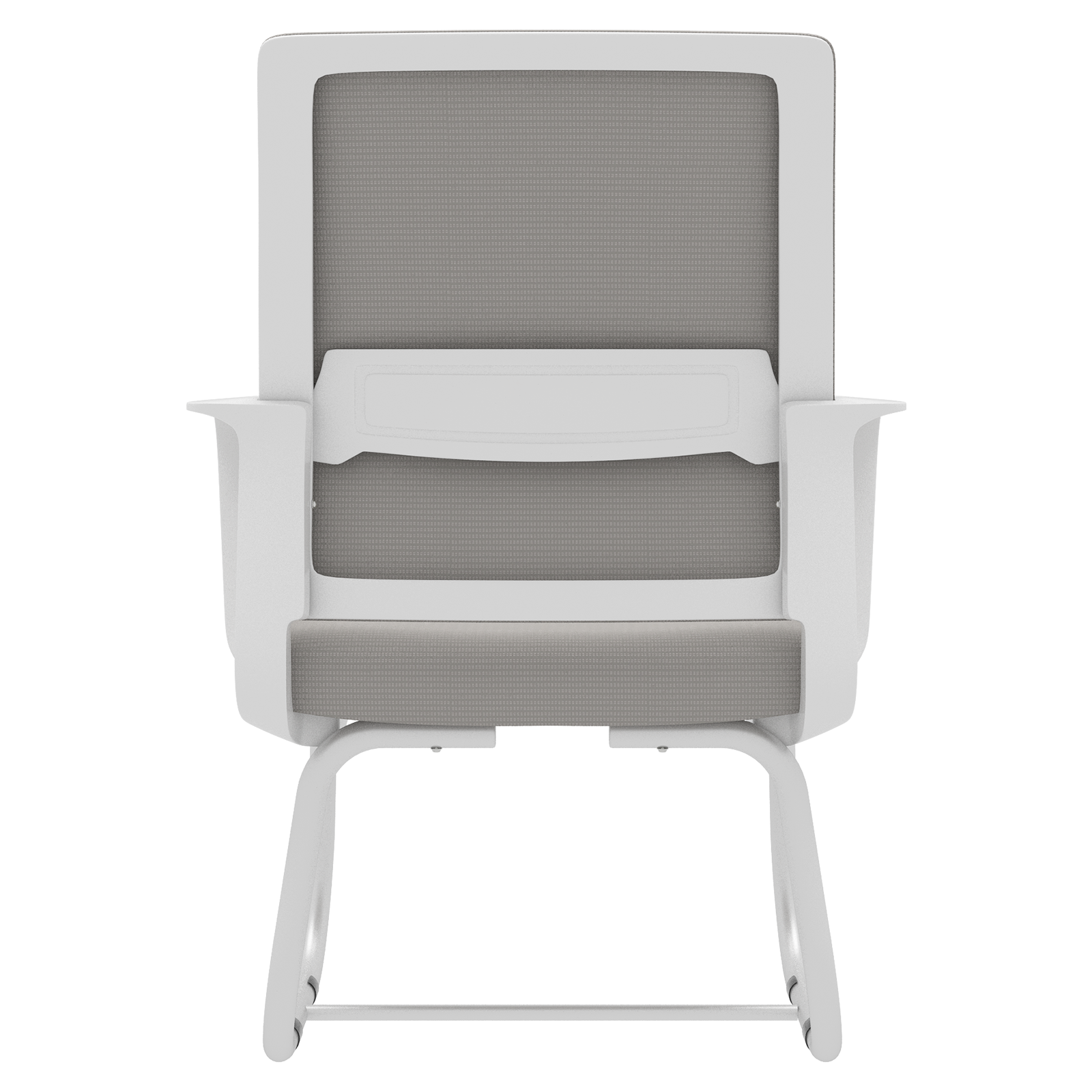 Minimalist Modern Office Chair with Metal Frame, Soft Mesh Backrest, White+Gray, for Home and Office Use | Premium Home Decor