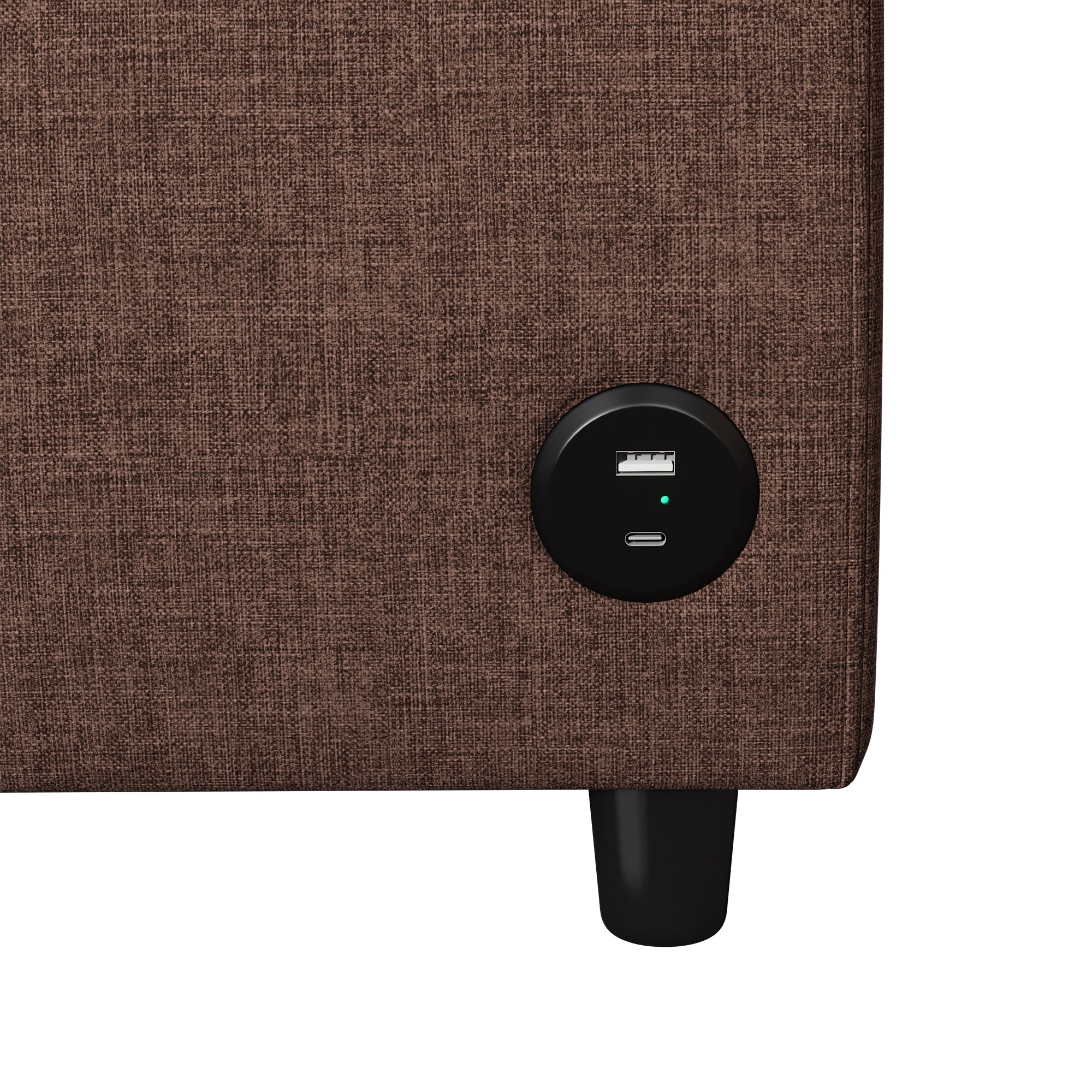 Orisfur Pull Out Sofa Bed Loveseat Sleeper with Twin Size Memory Mattress, USB Ports, Brown Linen, 57.9' - Grand Goldman Shop