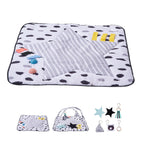 Baby Play Gym Mat Tummy Time Activity Mat with 6 Sensory Toys 34.4' x 34.4' | Premium Home Decor - Grand Goldman