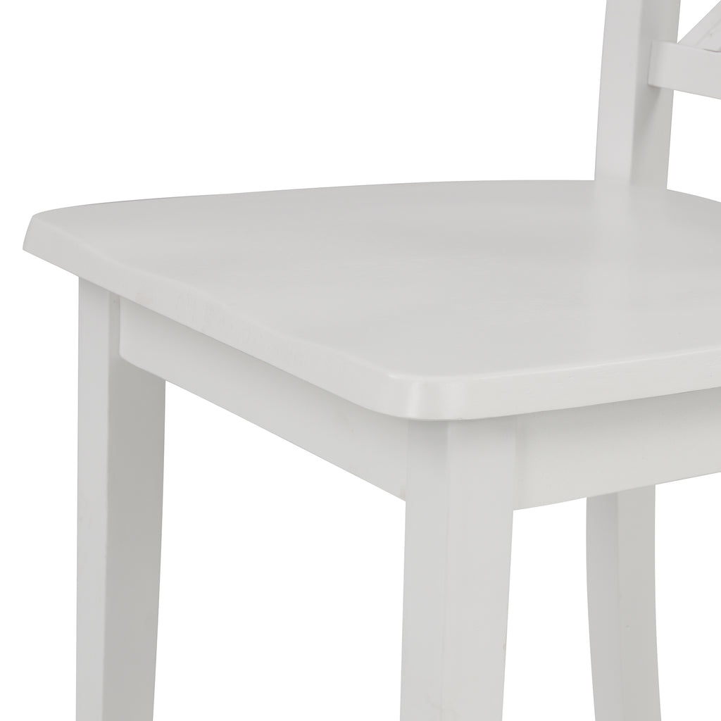 Orisfur. 5 Pieces Dining Table and Chairs Set for 4 Persons, Kitchen Room Solid Wood Table with 4 Chairs - Grand Goldman Shop