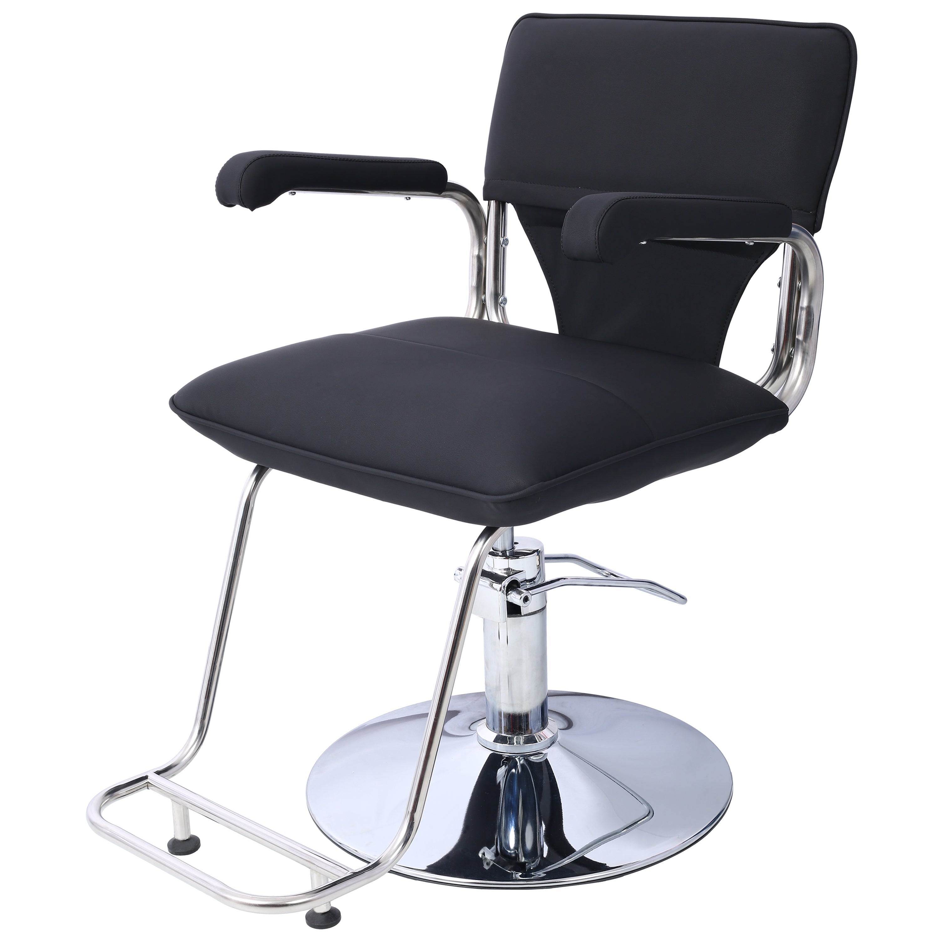 Stainless steel frame,Fashion style Hair Salon Chair Styling Heavy Duty Hydraulic Pump Barber Chair Beauty Shampoo Barbering 