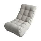 Adjustable Gray Metal Reclining Chair for Living Room and Balcony - Grand Goldman Shop