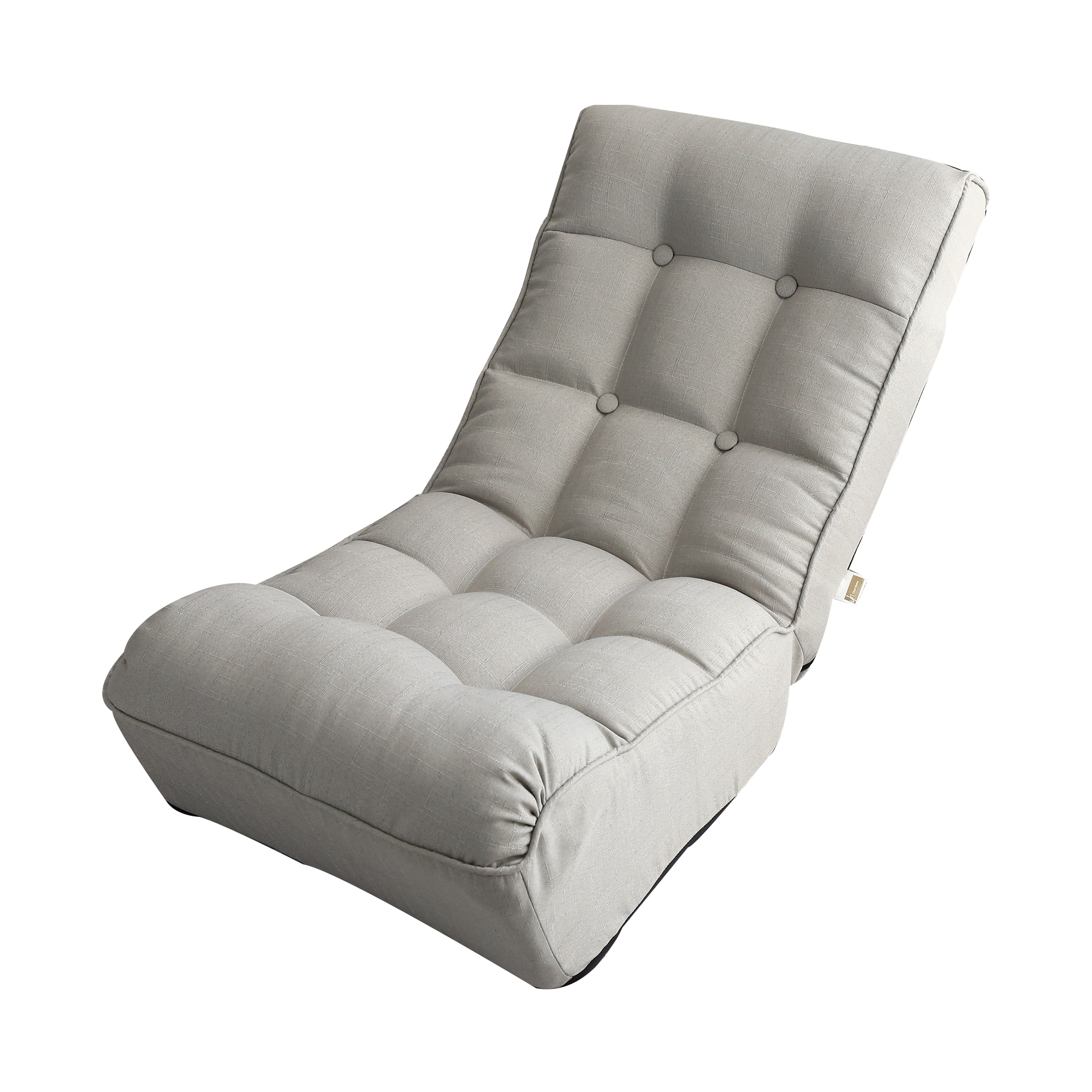 Adjustable Gray Metal Reclining Chair for Living Room and Balcony - Grand Goldman Shop