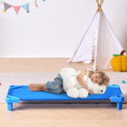 Stackable Kiddie Cot, Pack of 6, Portable Toddler Nap Cots, Standard Size 52' L x 23' W Daycare Cots for Kids, Preschool Clas