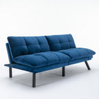 Navy Blue Convertible Folding Modern sofa Bed - Grand Goldman Shop