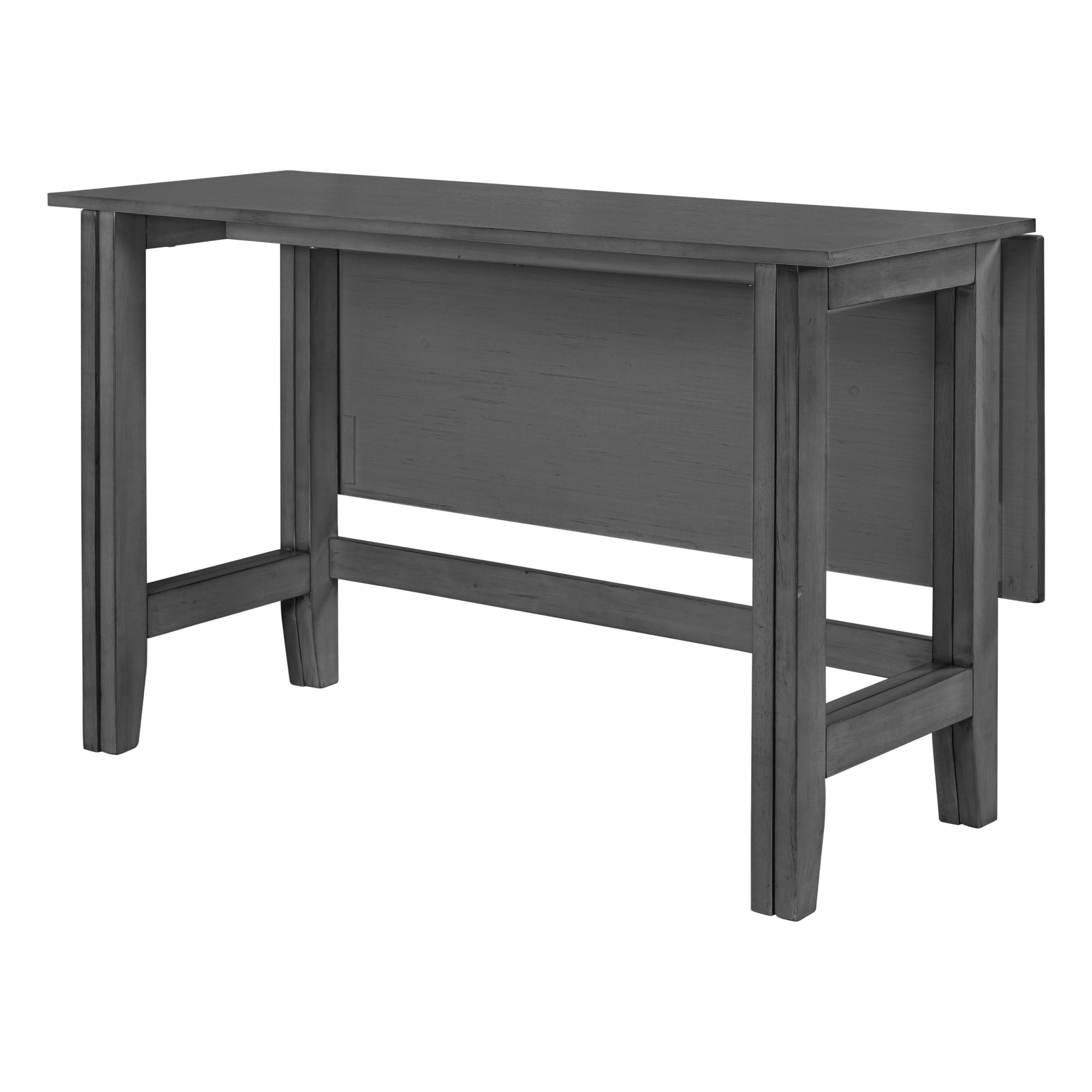 TOPMAX Farmhouse Wood Extendable Dining Table with Drop Leaf for Small Places, Gray(OLD SKU:N717P195019) - Grand Goldman Shop