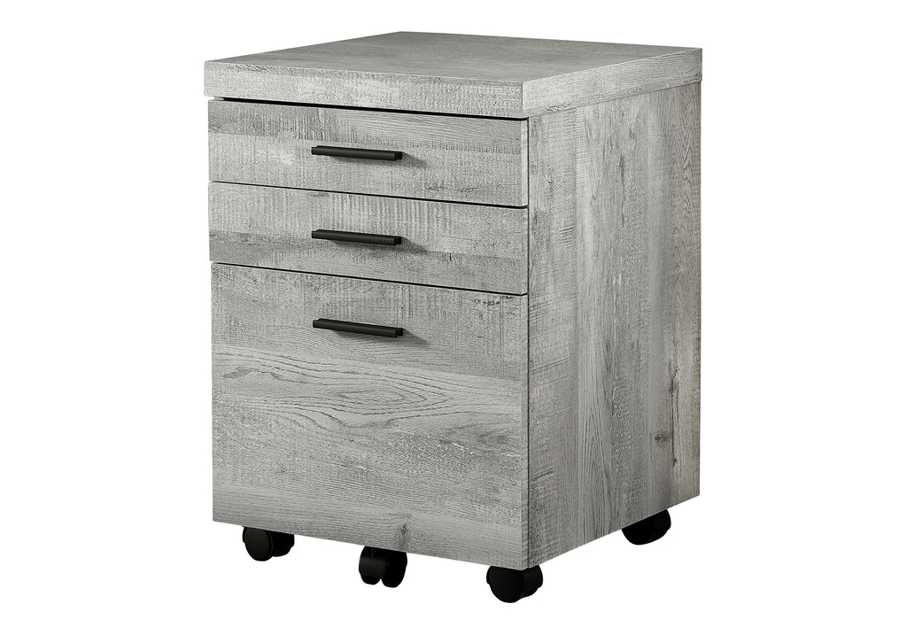 File Cabinet, Rolling Mobile, Storage Drawers, Printer Stand, Office, Work, Grey Laminate, Contemporary, Modern | Premium Hom